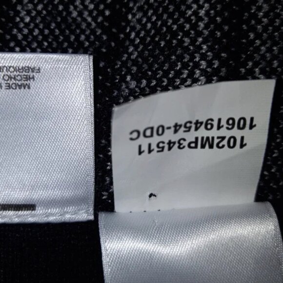 ANN KLEIN Black White Flared Knit Skirt Graphic Pattern Size Large - Picture 3 of 7